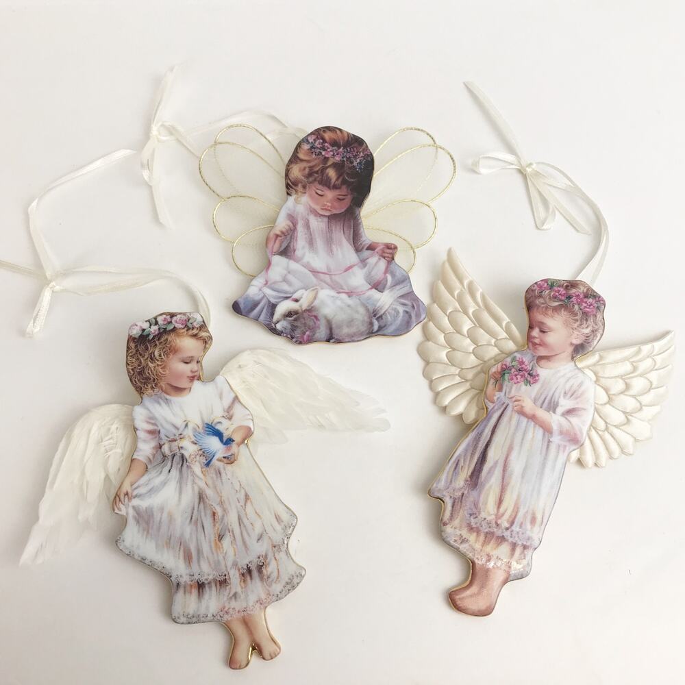 Heaven's Little Angel Ornaments Garden Miracle Gentle Guardian Loving Kindness